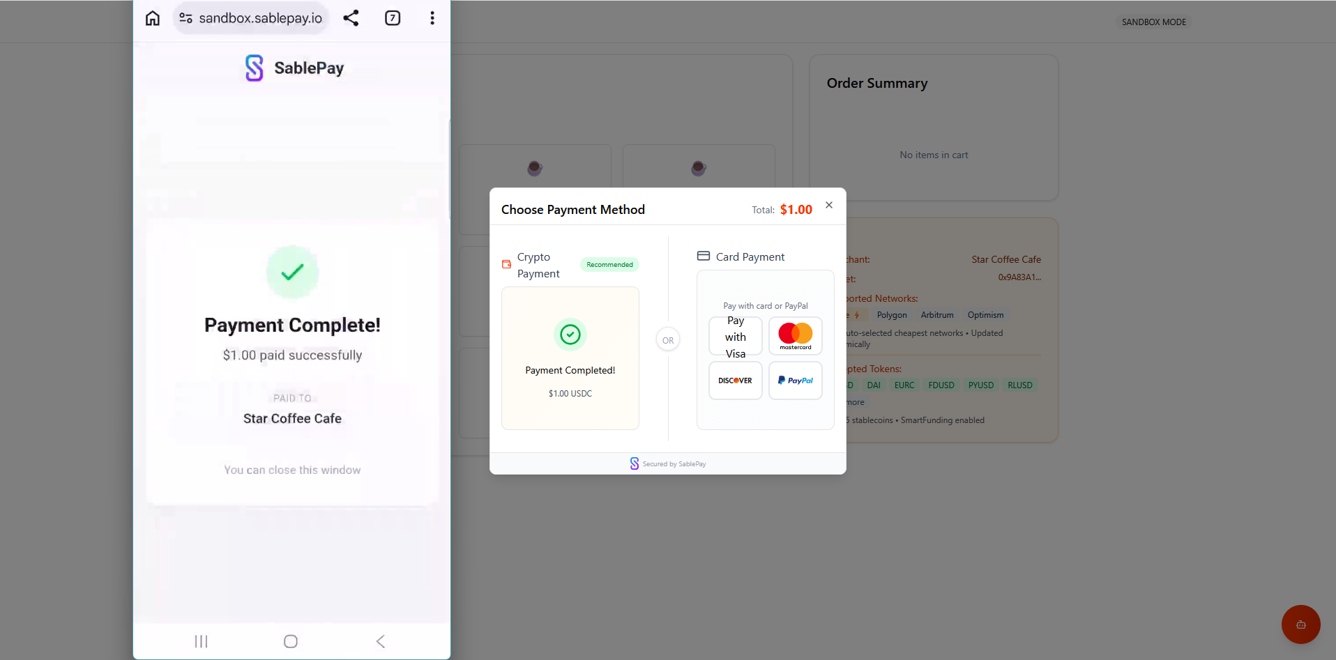 E-Commerce Integration Page