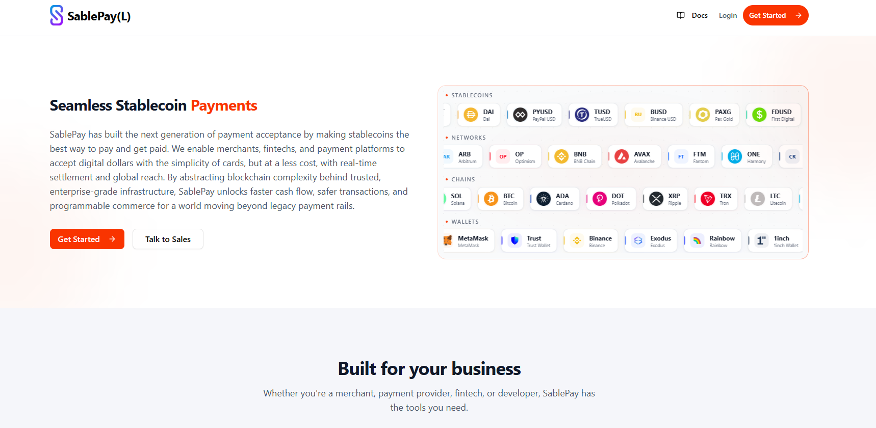 SablePay Landing Page