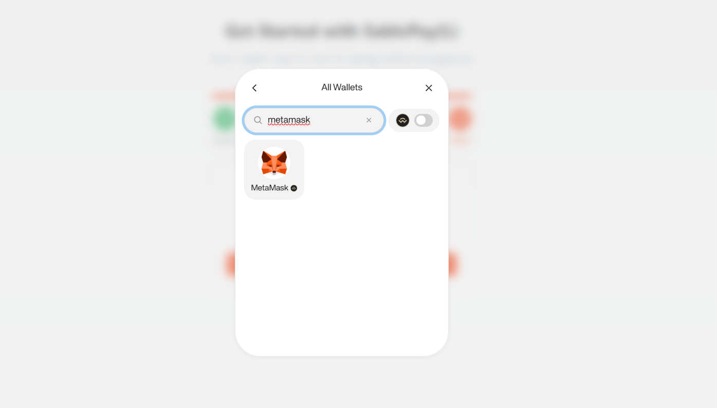 MetaMask Wallet Connection